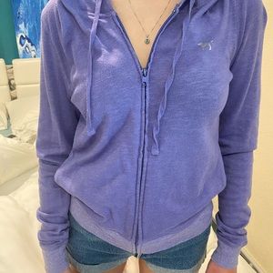 super soft vintage PINK zip up jacket